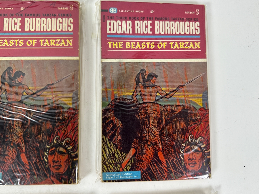(6) Edgar Rice Burroughs Tarzan Paperback Books [Photo 4]