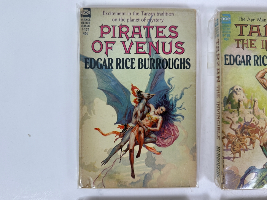(6) Edgar Rice Burroughs Tarzan & Other Paperback Books [Photo 2]