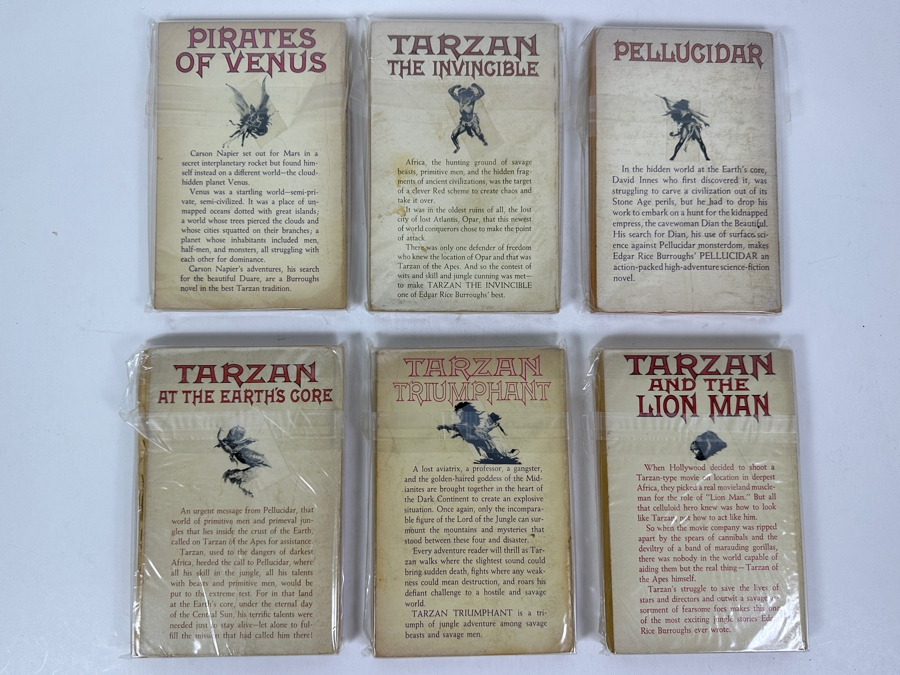 (6) Edgar Rice Burroughs Tarzan & Other Paperback Books [Photo 8]