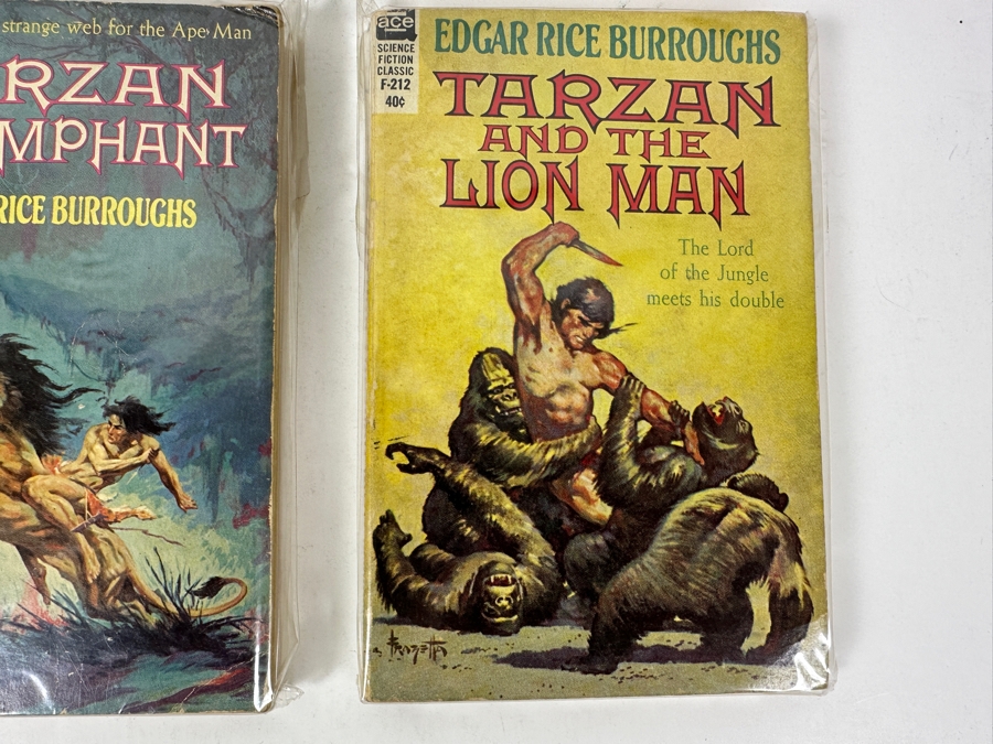 (6) Edgar Rice Burroughs Tarzan & Other Paperback Books [Photo 7]
