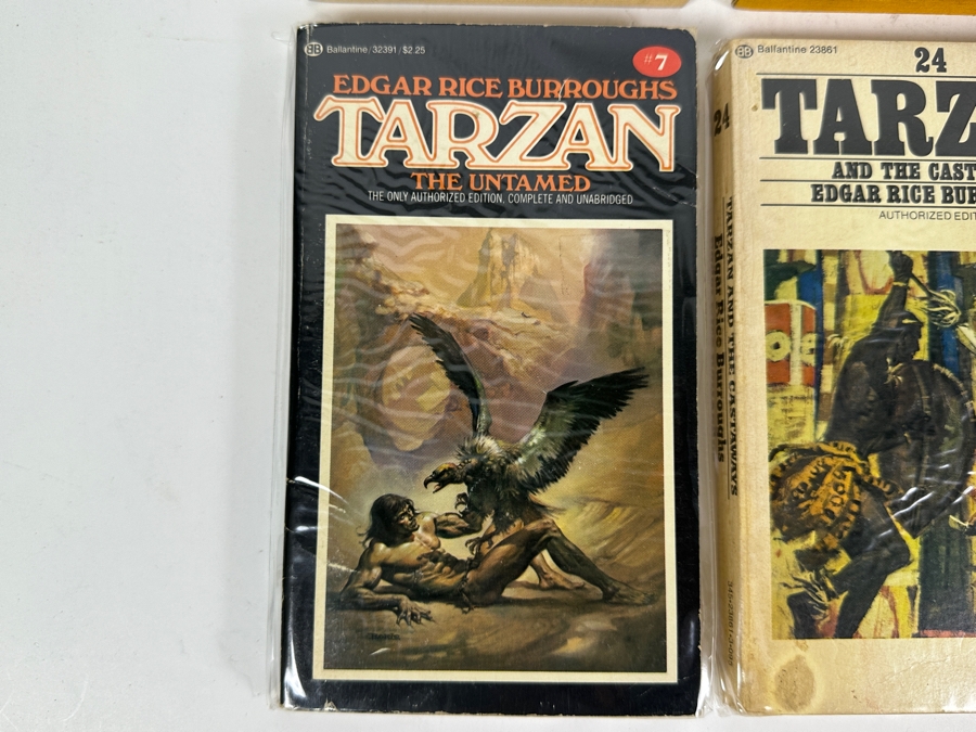 (6) Edgar Rice Burroughs Tarzan Paperback Books [Photo 5]