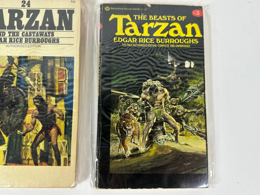 (6) Edgar Rice Burroughs Tarzan Paperback Books [Photo 7]