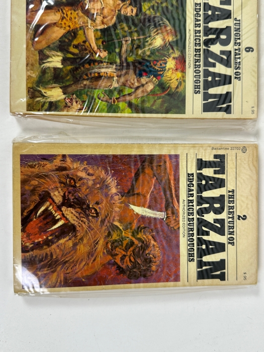 (6) Edgar Rice Burroughs Tarzan Paperback Books [Photo 8]