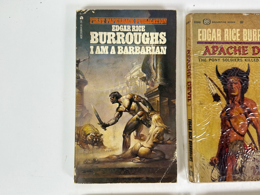 (6) Edgar Rice Burroughs Paperback Books Science Fiction Mars Series [Photo 10]