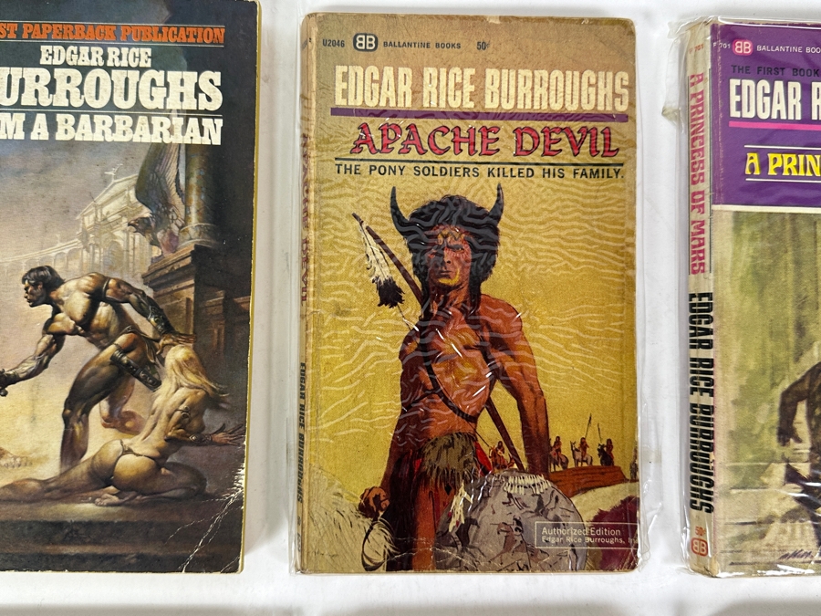 (6) Edgar Rice Burroughs Paperback Books Science Fiction Mars Series [Photo 11]