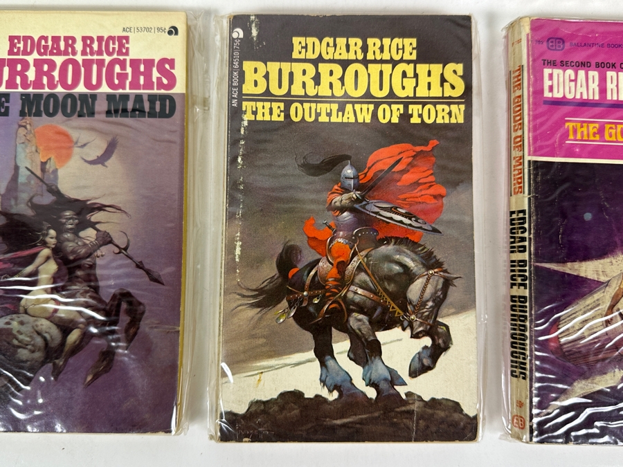 (6) Edgar Rice Burroughs Paperback Books Science Fiction Mars Series [Photo 14]