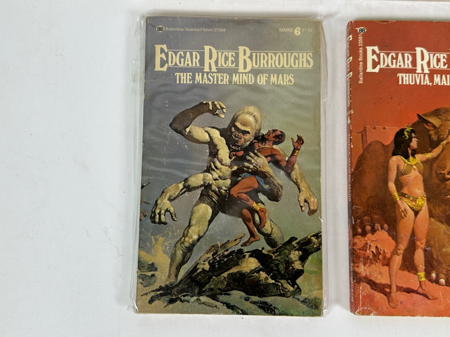 (6) Edgar Rice Burroughs Paperback Books Science Fiction Mars Series [Photo 5]