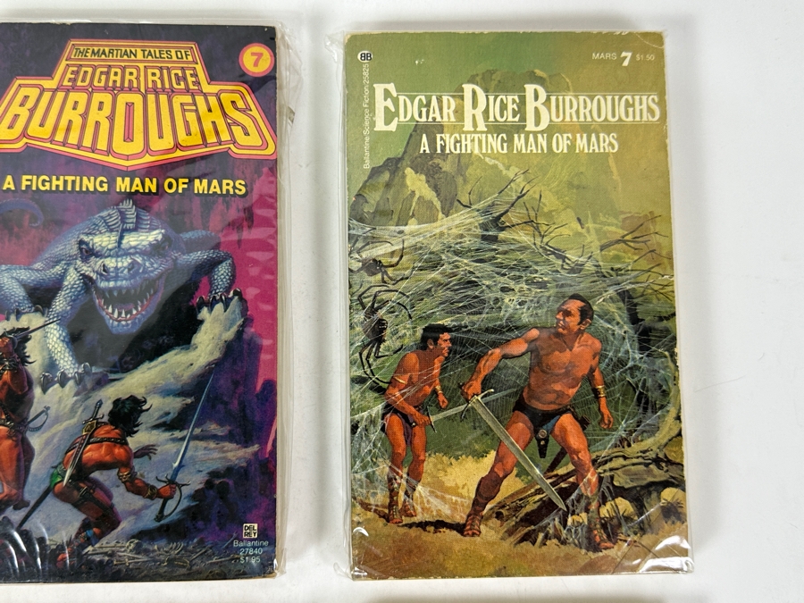 (6) Edgar Rice Burroughs Paperback Books Science Fiction Mars Series [Photo 4]