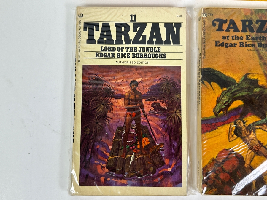 (6) Edgar Rice Burroughs Tarzan Paperback Books [Photo 5]
