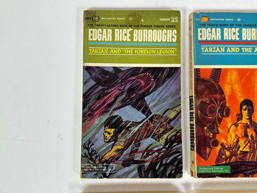 (6) Edgar Rice Burroughs Tarzan Paperback Books [Photo 2]