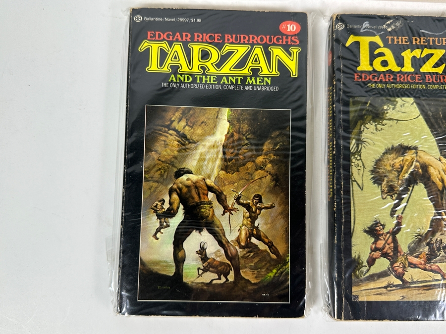 (6) Edgar Rice Burroughs Tarzan Paperback Books [Photo 5]