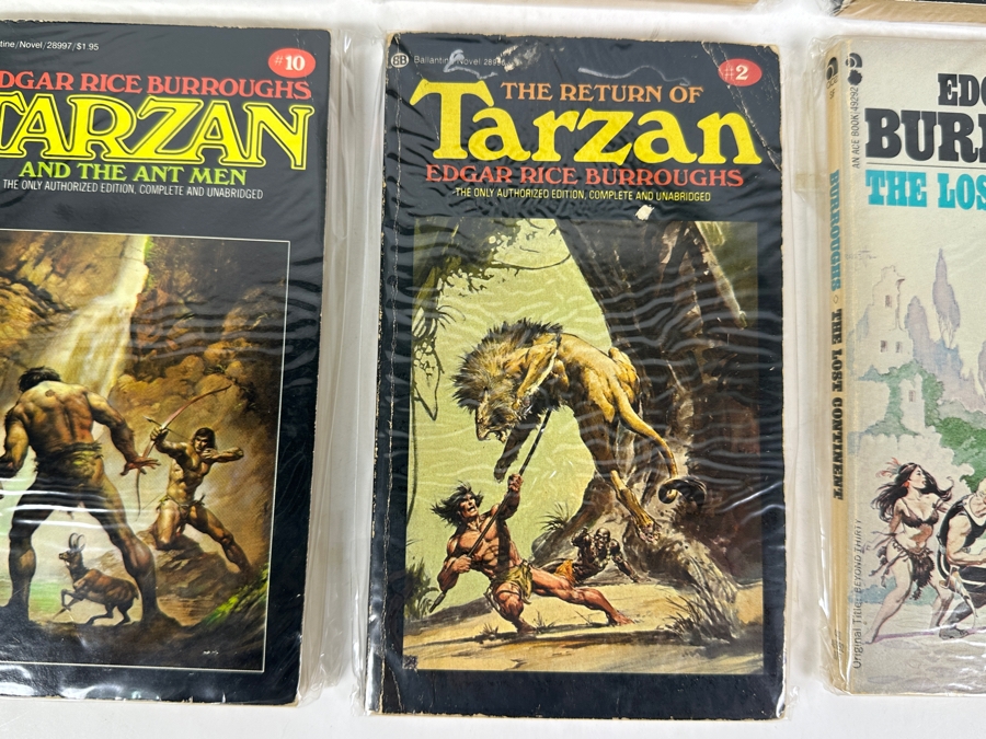 (6) Edgar Rice Burroughs Tarzan Paperback Books [Photo 6]
