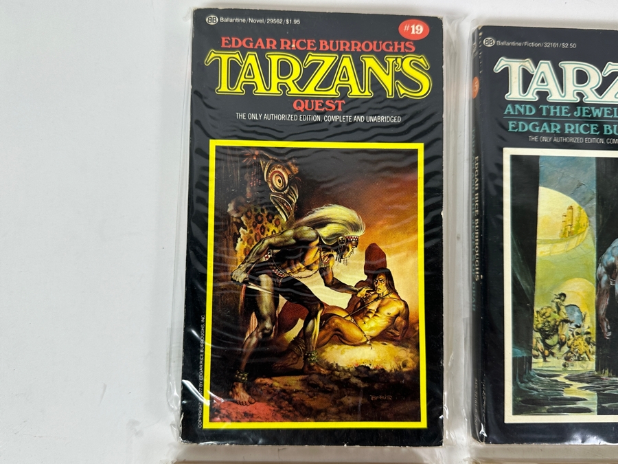 (6) Edgar Rice Burroughs Tarzan & Other Paperback Books [Photo 2]