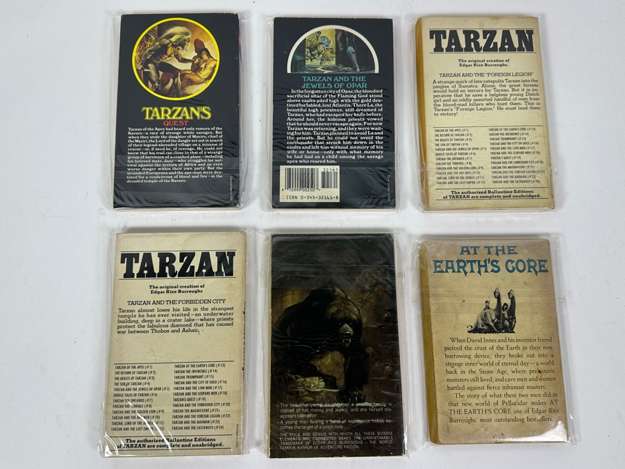 (6) Edgar Rice Burroughs Tarzan & Other Paperback Books [Photo 8]