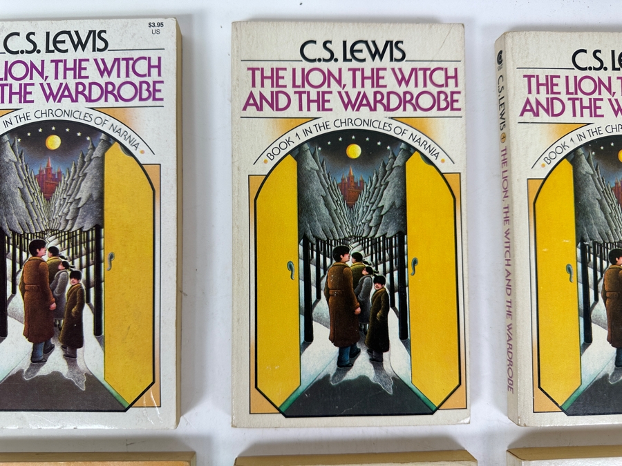 (6) C. S. Lewis Paperback Books: (3) The Lion, The Witch And The Wardrobe, The Last Battle, Mere Christianity & The Silver Chair [Photo 3]