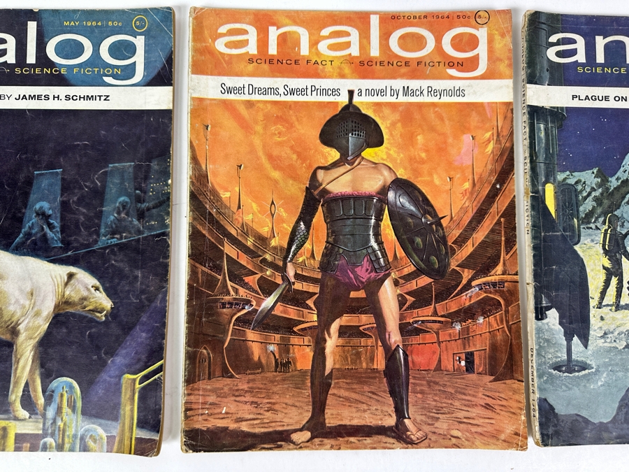 (3) 1964 Analog Science Fiction / Science Fact Magazines [Photo 3]