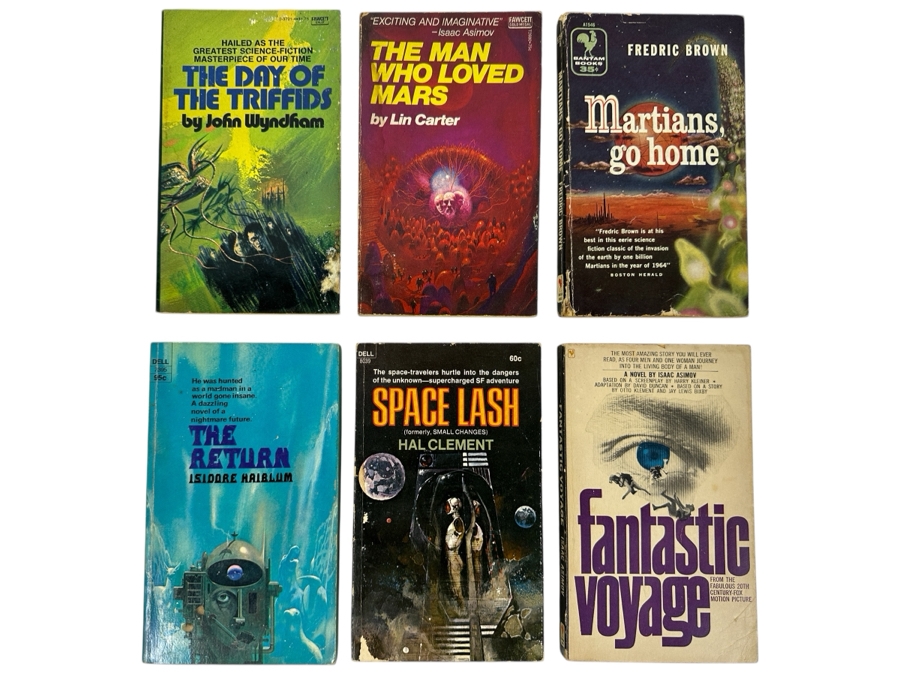(6) Science Fiction Paperback Books