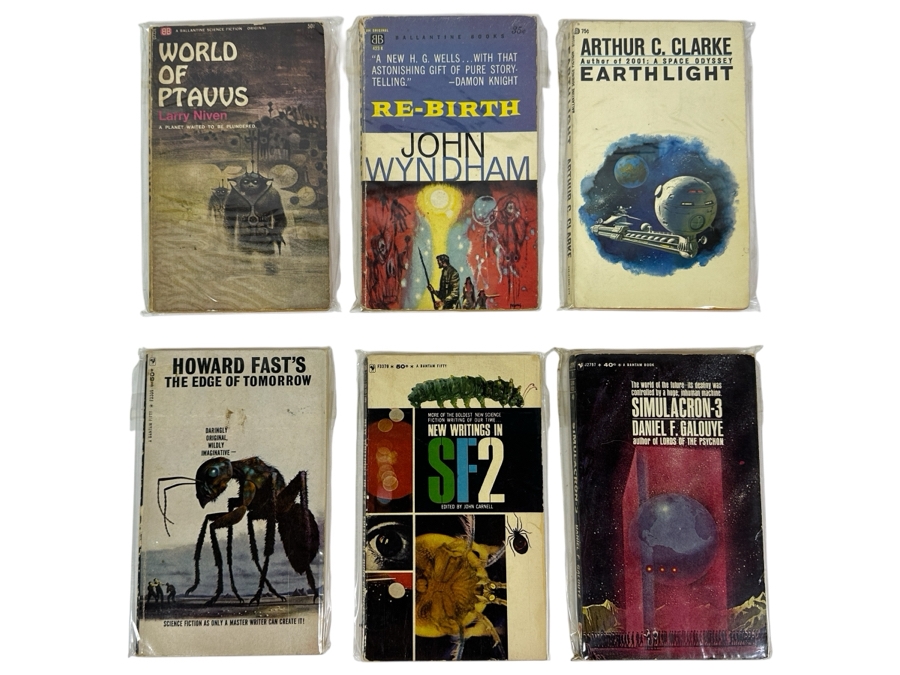 (6) Science Fiction Paperback Books