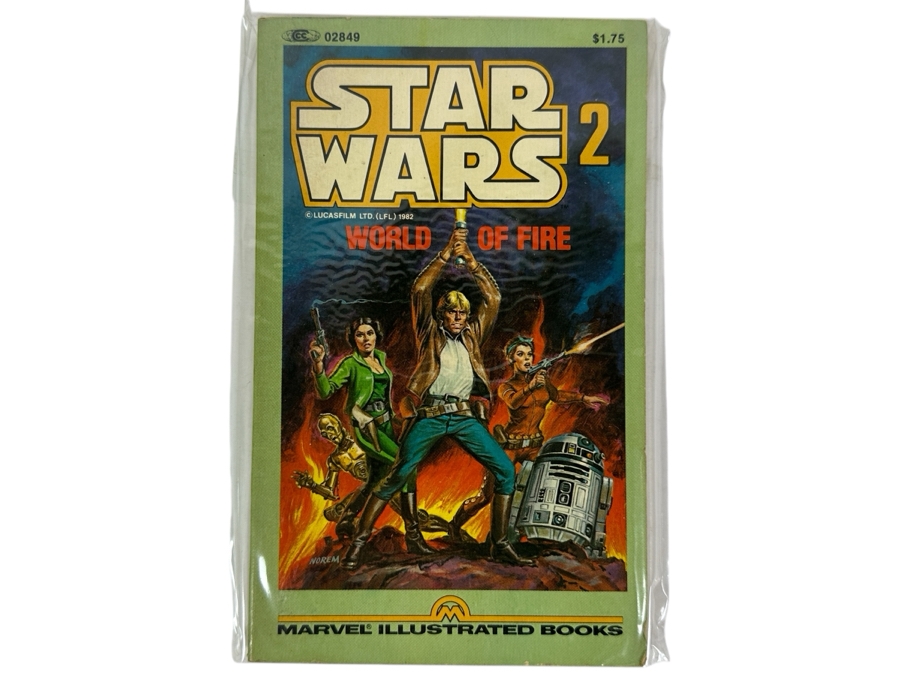 Vintage 1982 Marvel Illustrated Books Star Wars 2 World Of Fire