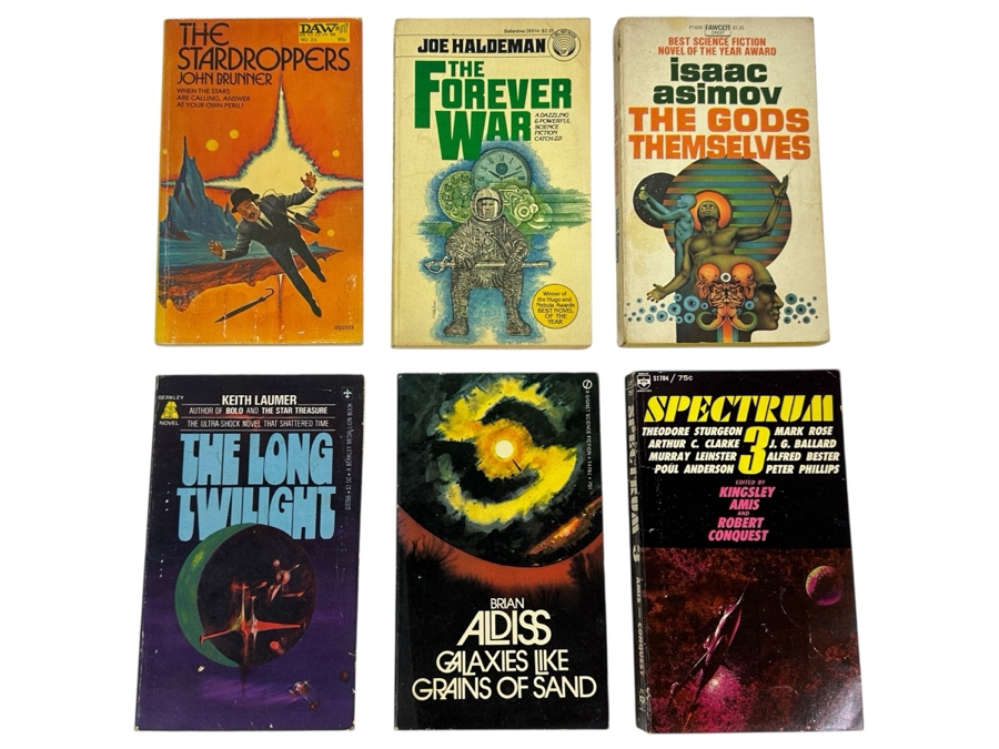 (6) Science Fiction Paperback Books