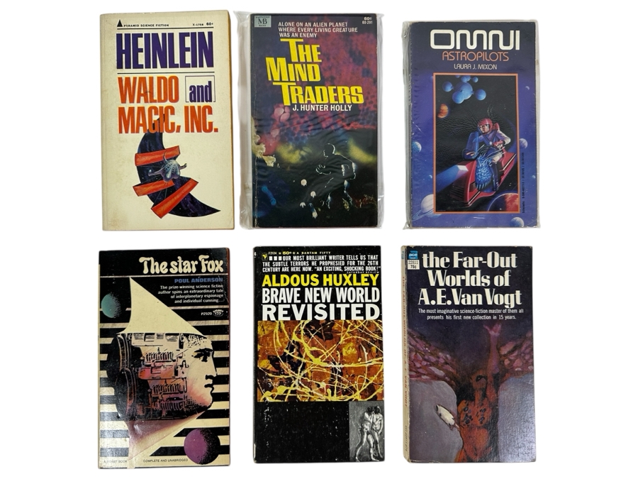 (6) Science Fiction Paperback Books