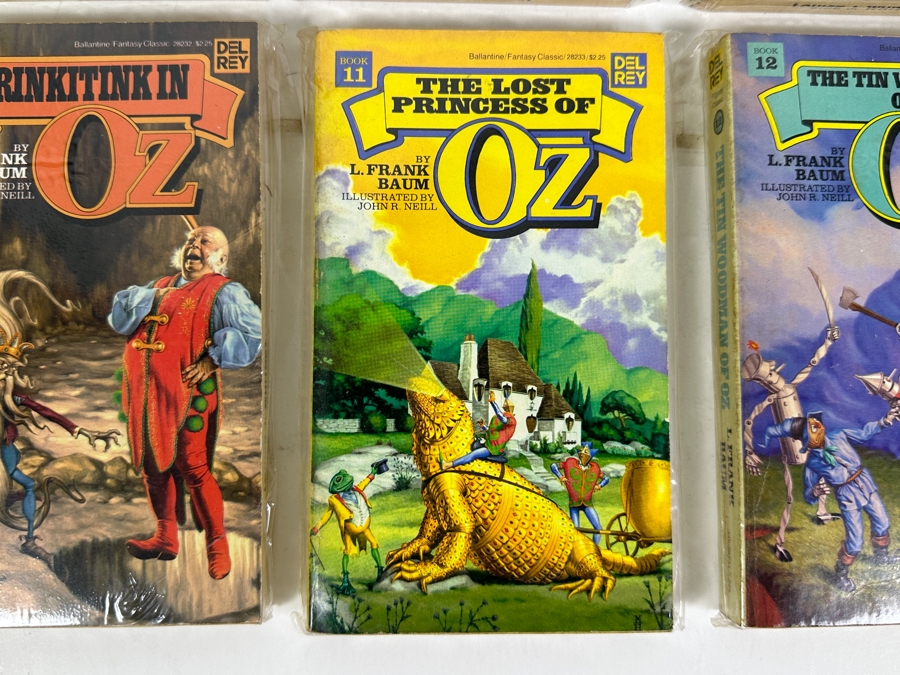 (7) L. Frank Baum Oz Paperback Books: Wizard Of Oz Books 7 - 13 [Photo 6]