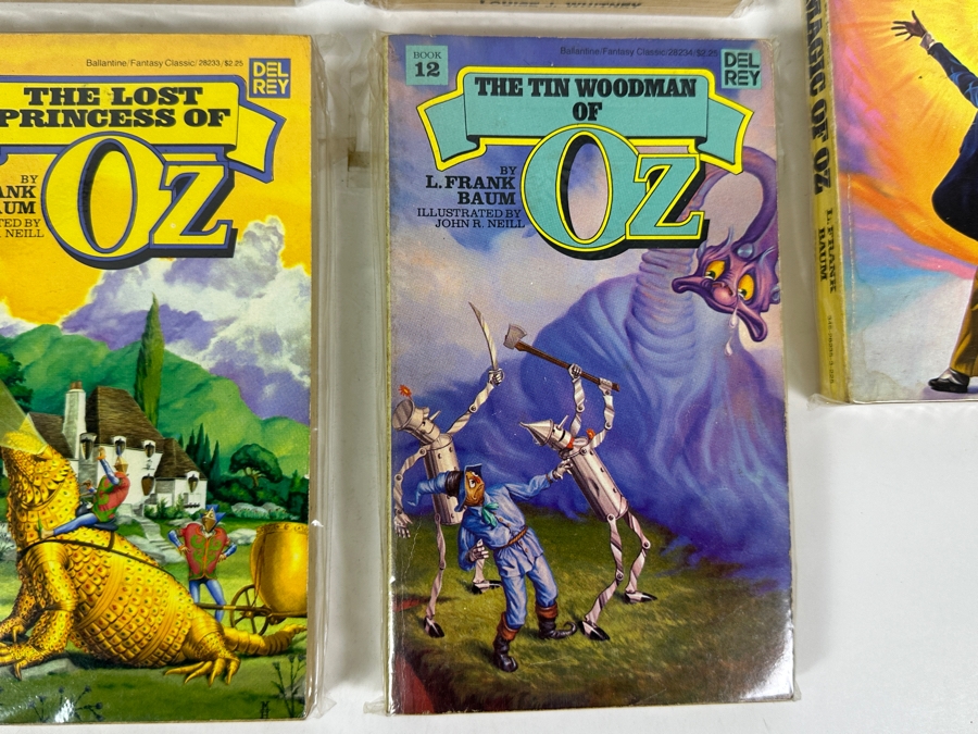 (7) L. Frank Baum Oz Paperback Books: Wizard Of Oz Books 7 - 13 [Photo 7]
