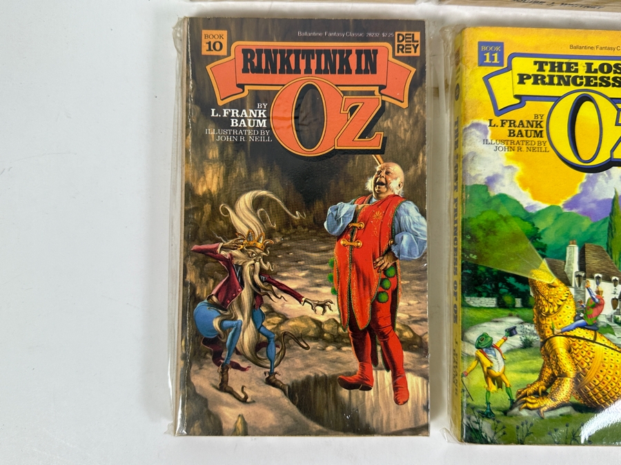 (7) L. Frank Baum Oz Paperback Books: Wizard Of Oz Books 7 - 13 [Photo 5]