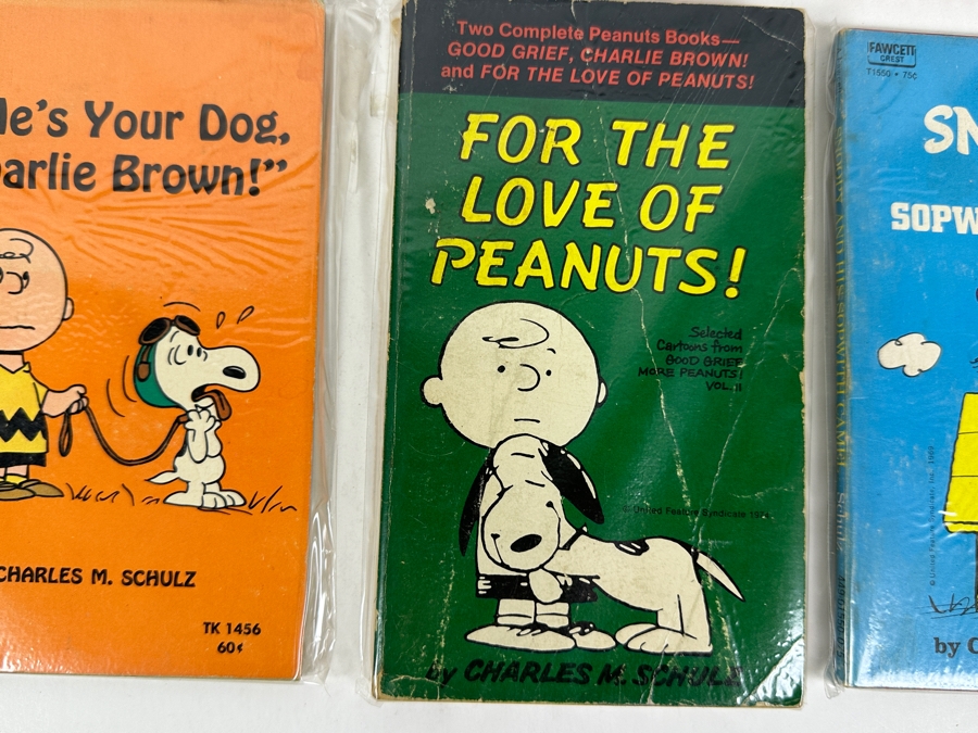 (8) Charles M. Schulz Peanuts Paperback Books Comics Featuring Charlie Brown And Snoopy [Photo 8]