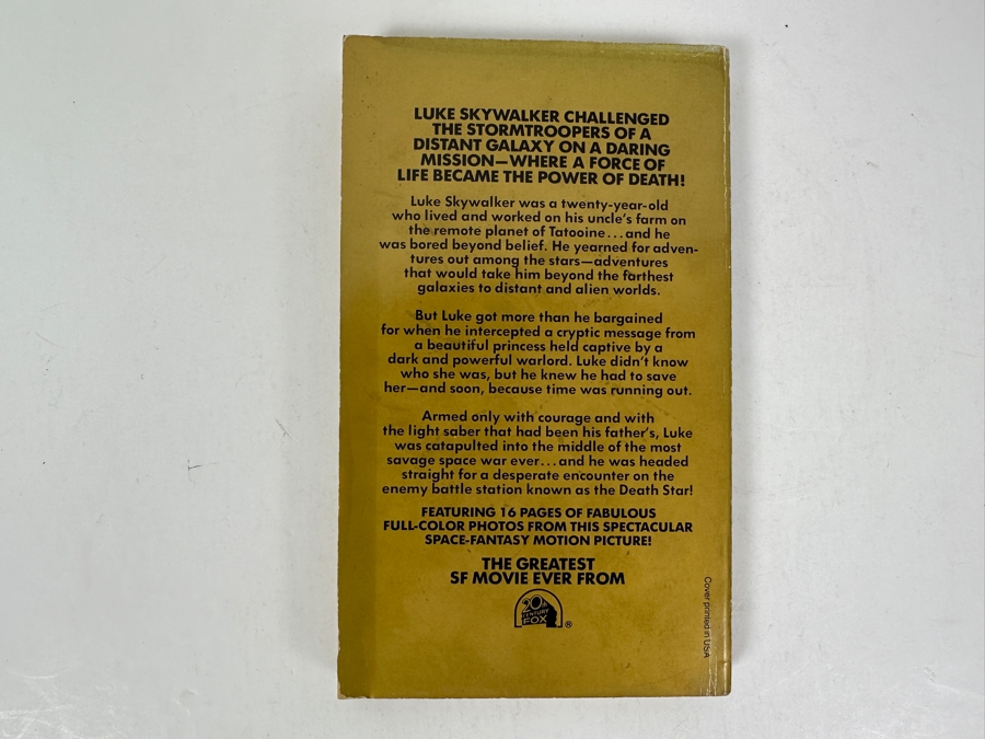 Vintage George Lucas Star Wars From The Adventures Of Luke Skywalker Paperback Book [Photo 2]