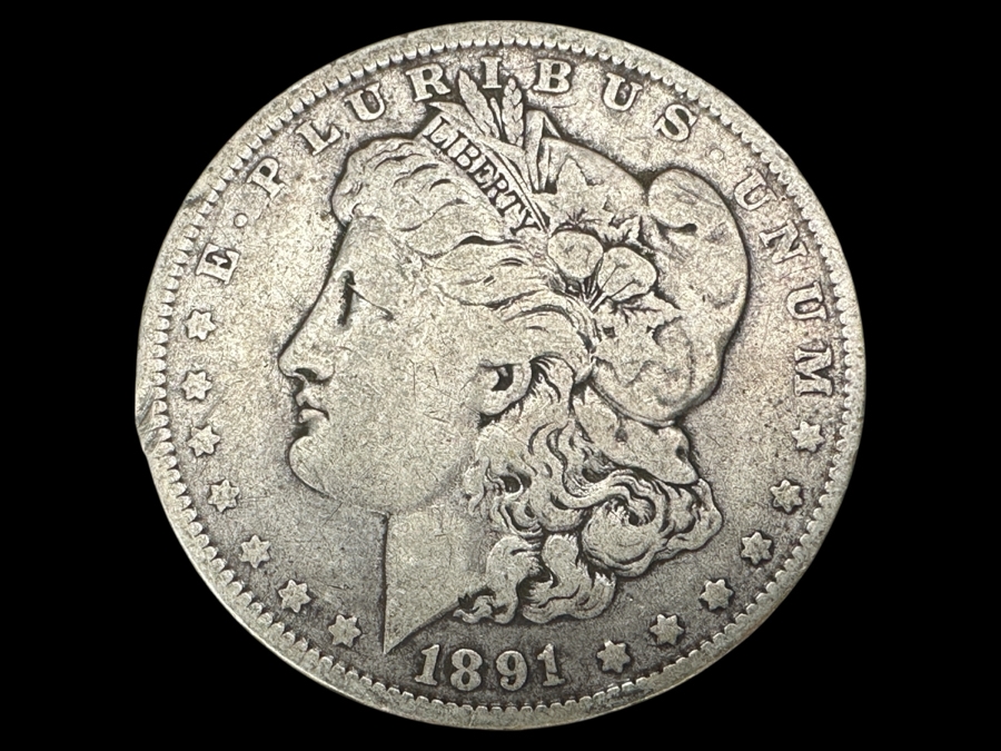 1891 O Morgan Silver Dollar