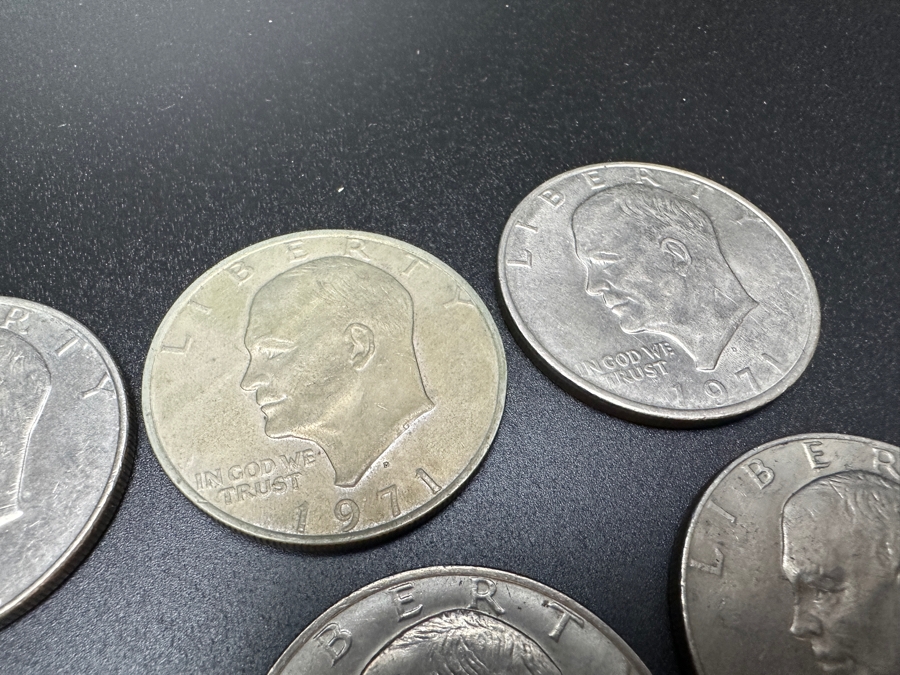 (12) Eisenhower Dollars Various Years [Photo 7]