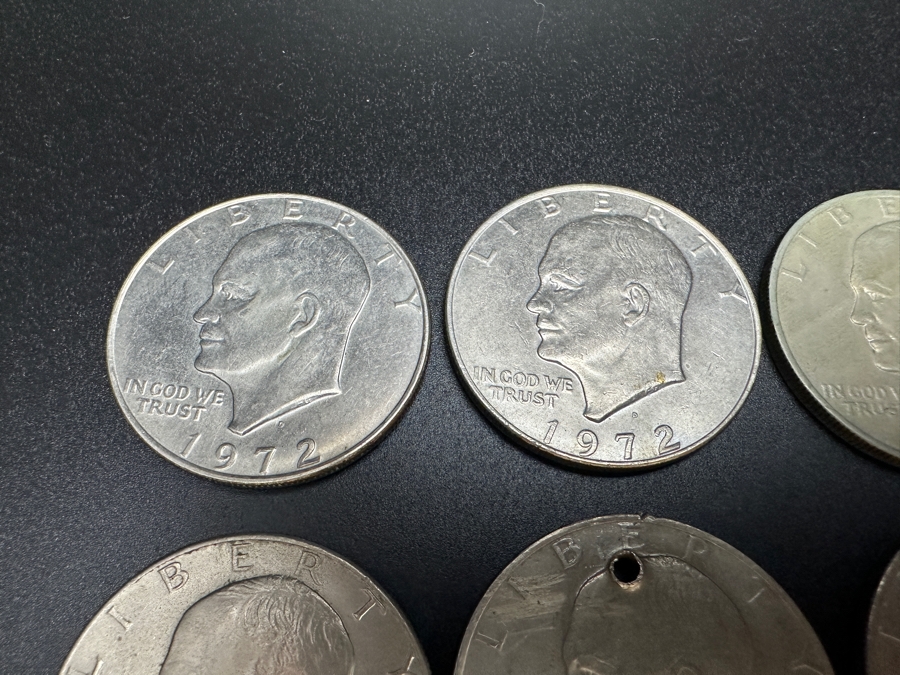 (12) Eisenhower Dollars Various Years [Photo 6]