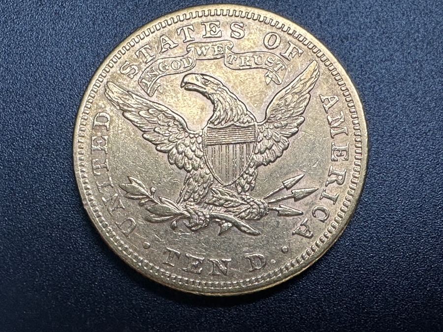 Antique 1895 $10 Liberty Gold Eagle Coin [Photo 5]