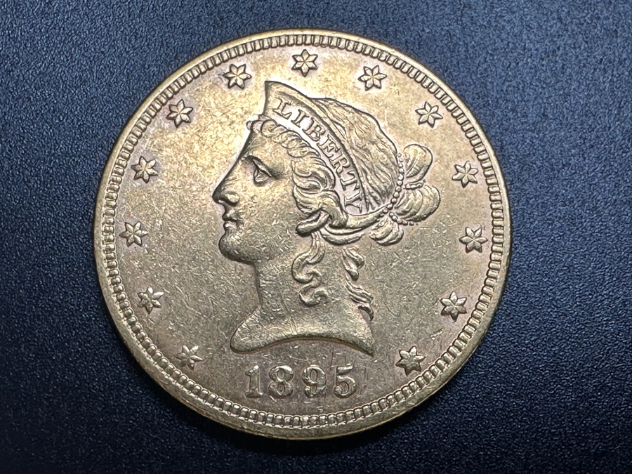 Antique 1895 $10 Liberty Gold Eagle Coin [Photo 2]