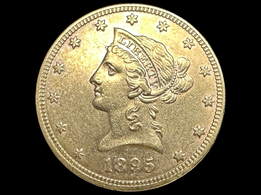 Antique 1895 $10 Liberty Gold Eagle Coin