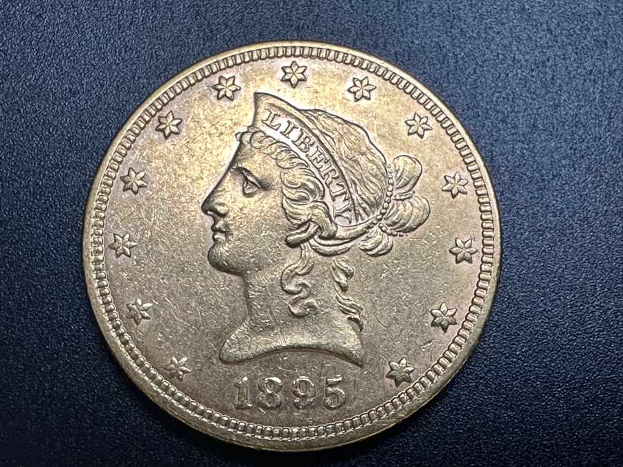 Antique 1895 $10 Liberty Gold Eagle Coin [Photo 3]