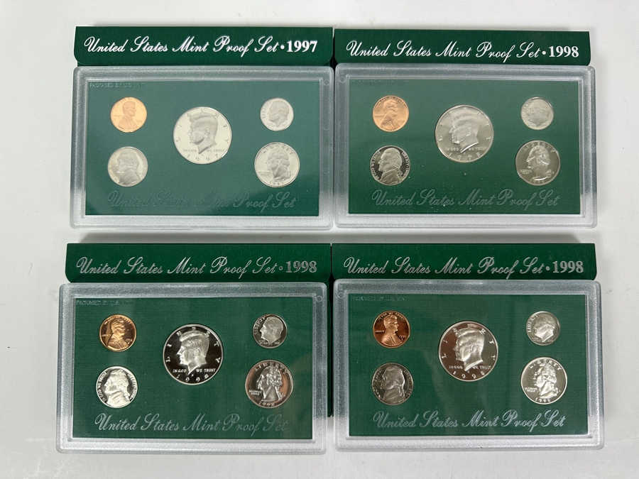 (4) United States Mint Proof Coin Sets From 1998 S Mint [Photo 7]