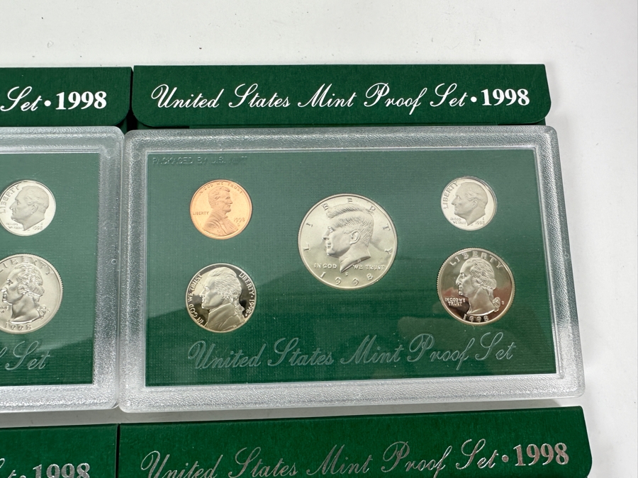 (4) United States Mint Proof Coin Sets From 1998 S Mint [Photo 6]