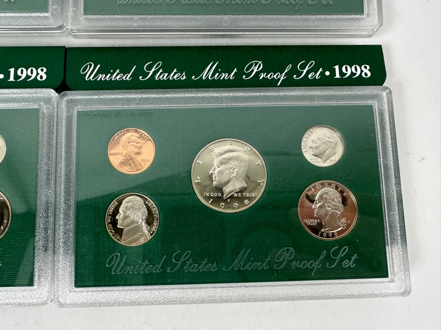 (4) United States Mint Proof Coin Sets From 1998 S Mint [Photo 5]