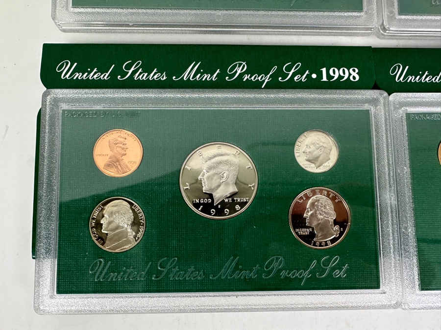 (4) United States Mint Proof Coin Sets From 1998 S Mint [Photo 4]