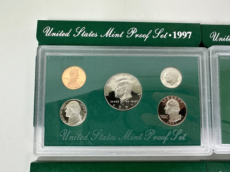 (4) United States Mint Proof Coin Sets From (3) 1998 S Mint And (1) 1997 S Mint [Photo 2]