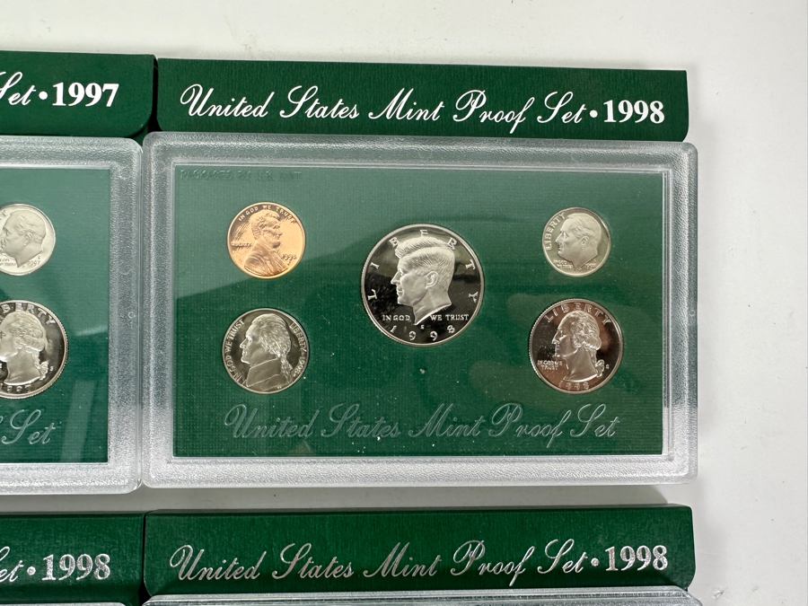 (4) United States Mint Proof Coin Sets From (3) 1998 S Mint And (1) 1997 S Mint [Photo 4]