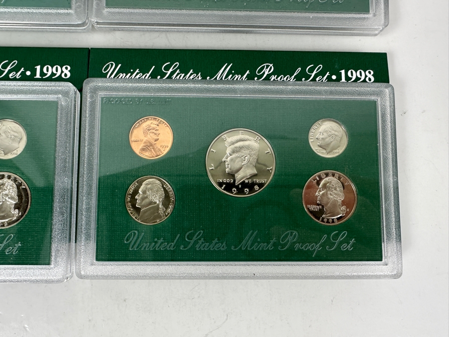 (4) United States Mint Proof Coin Sets From (3) 1998 S Mint And (1) 1997 S Mint [Photo 6]