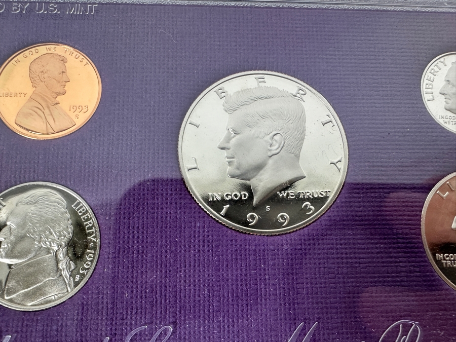 (4) United States Mint Proof Coin Sets From (2) 1990 S Mint,  (1) 1991 S Mint And (1) 1993 S Mint [Photo 7]