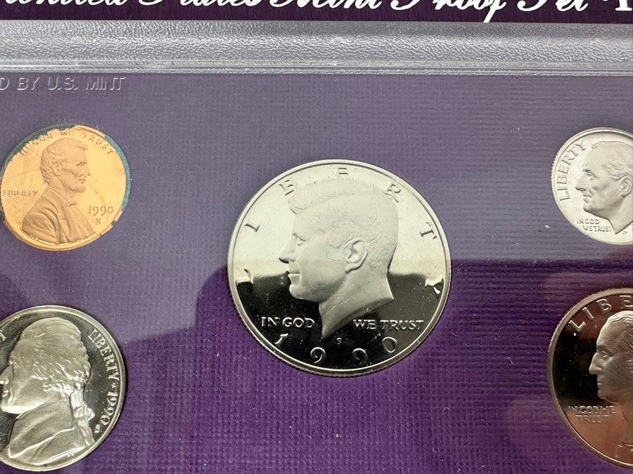 (4) United States Mint Proof Coin Sets From (2) 1990 S Mint,  (1) 1991 S Mint And (1) 1993 S Mint [Photo 3]