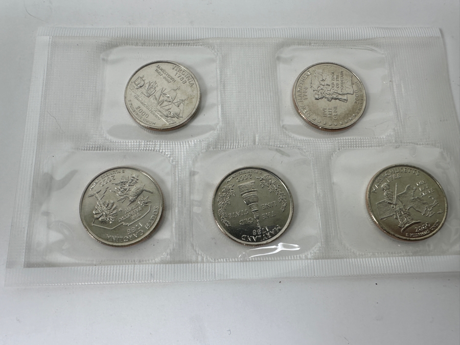 1999 United States Mint Uncirculated Coin Sets From Denver Mint And Philadelphia Mint And 2000 United States Mint Uncirculated Coin Sets From Denver Mint And Philadelphia Mint  [Photo 13]