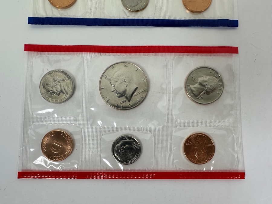 1990, 1991, 1992 & 1993 United States Mint Uncirculated Coin Sets With D And P Mint Marks [Photo 4]