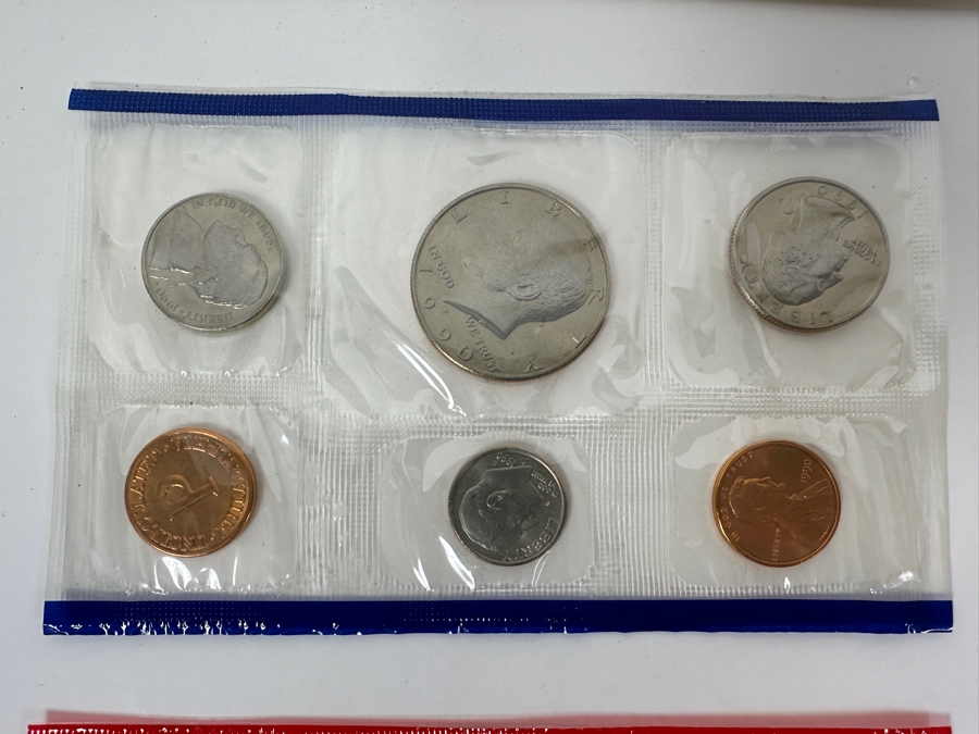 1990, 1991, 1992 & 1993 United States Mint Uncirculated Coin Sets With D And P Mint Marks [Photo 3]