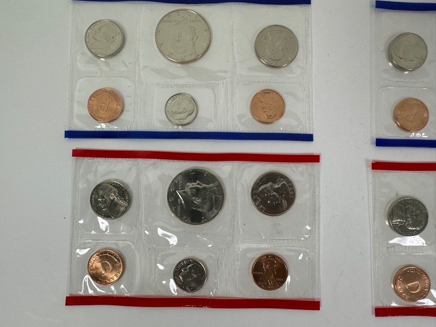 1994, 1995, 1996 & 1997 United States Mint Uncirculated Coin Sets With D And P Mint Marks	 [Photo 3]